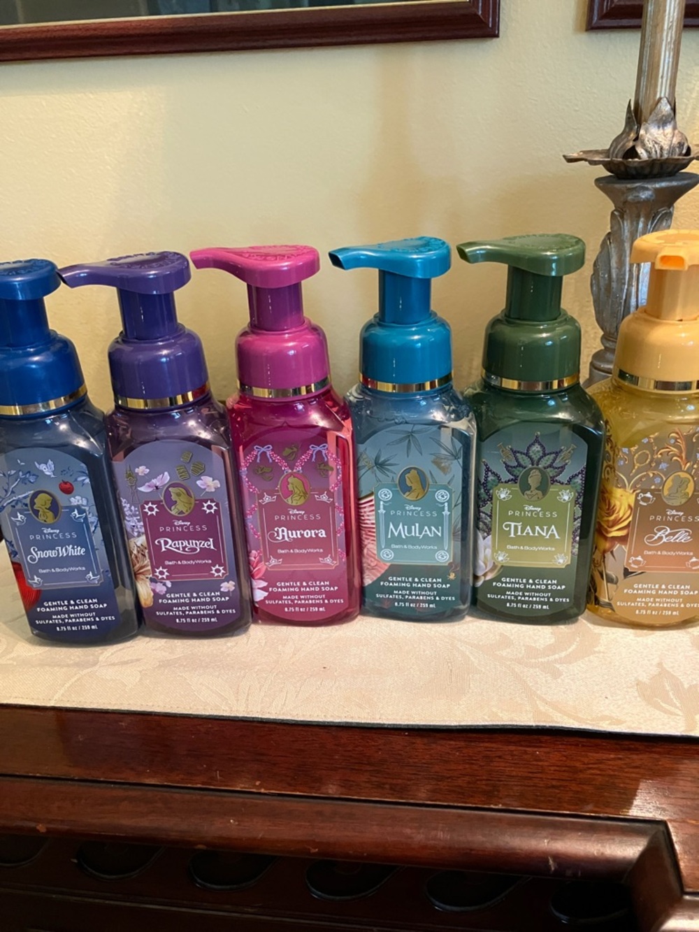 🌹Bath & Body Works x Disney Princess  foaming hand soaps bundle NWT